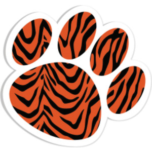 Magnetic Whiteboard Eraser, Tiger Paw