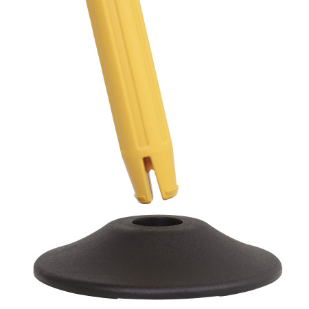 ChainBoss Stanchion - Yellow Empty with No Chain 9