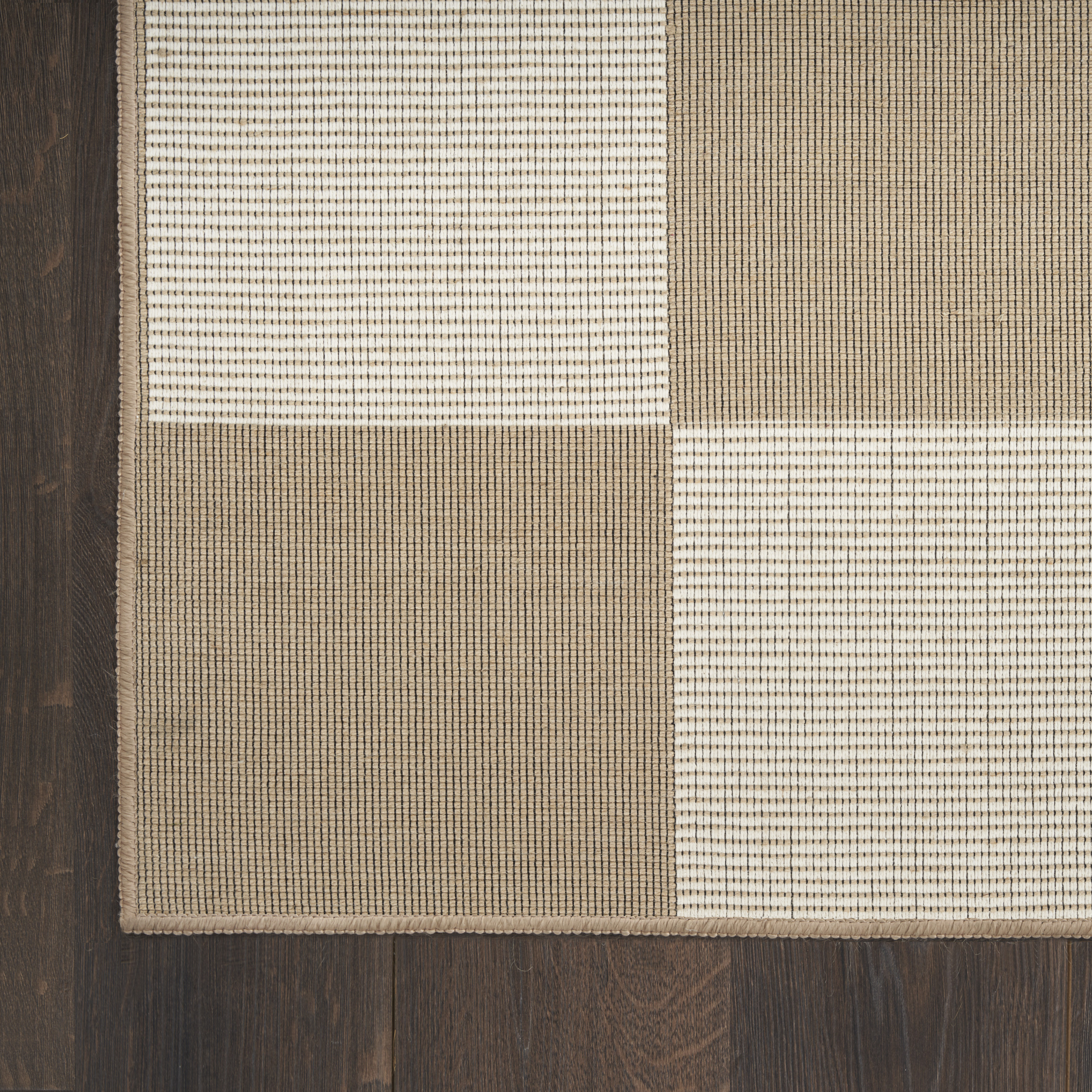 Nourison Washable Modern Jute 3'11" x 5'11" Natural Ivory Modern Indoor Rug