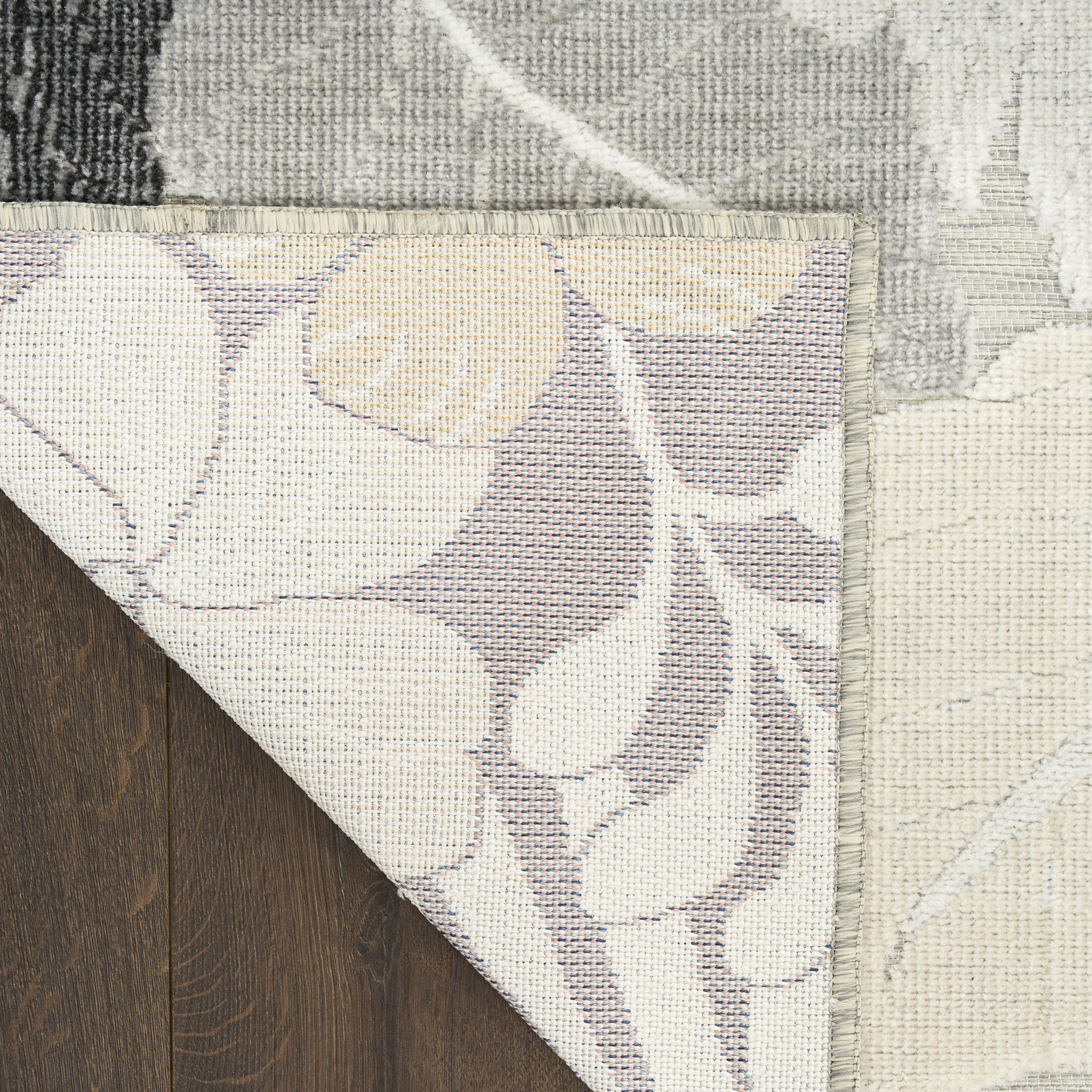 Nourison Suncoast 5'3" x 7'3" Grey Tropical Rug
