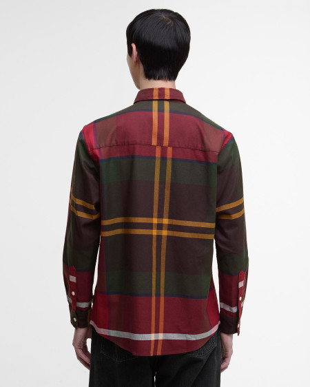 Renford Oversized Long-Sleeved Tartan Shirt