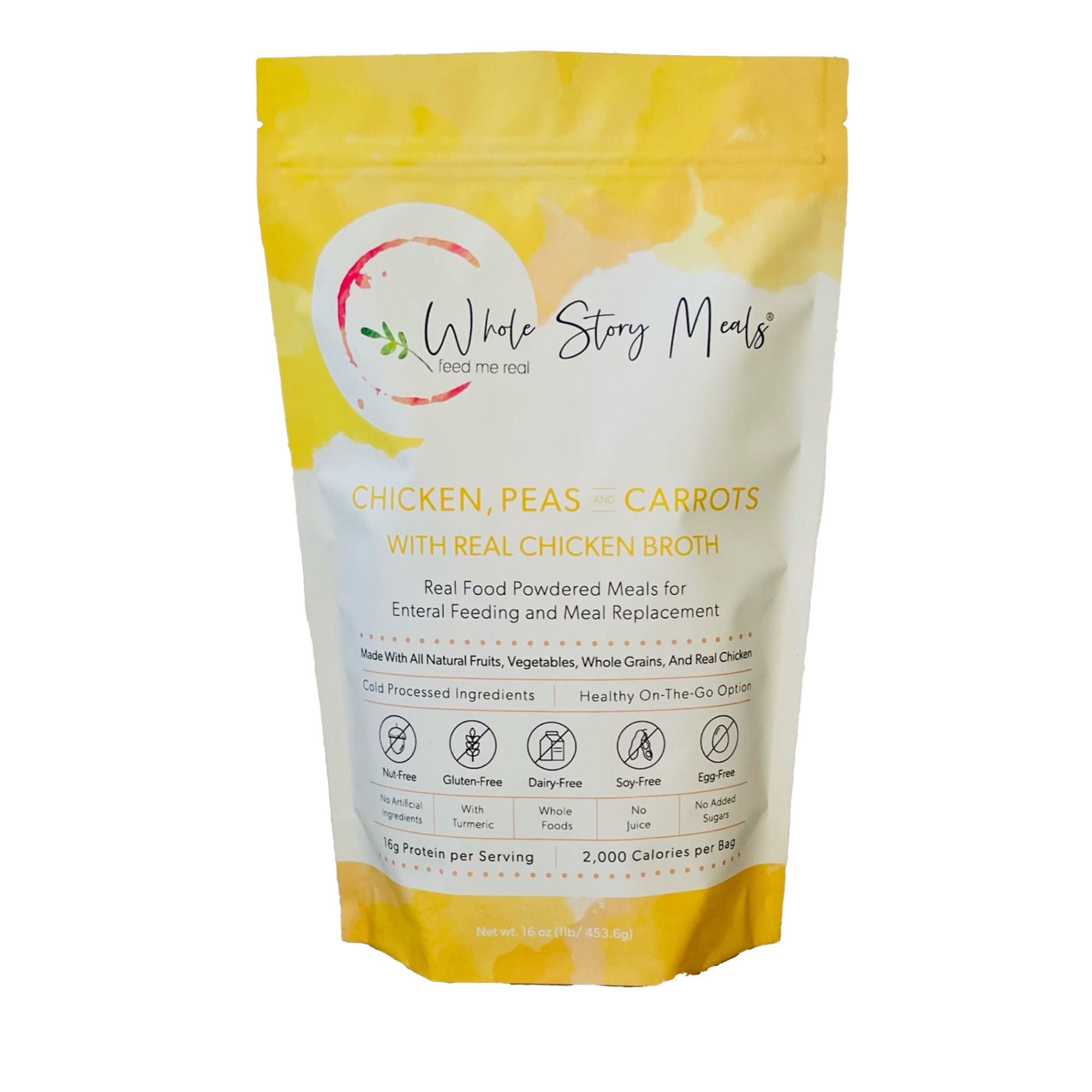 Whole Story Meals FOOD, POWDERED CHICKEN/PEAS & CARROTS 16OZ (30/CS)