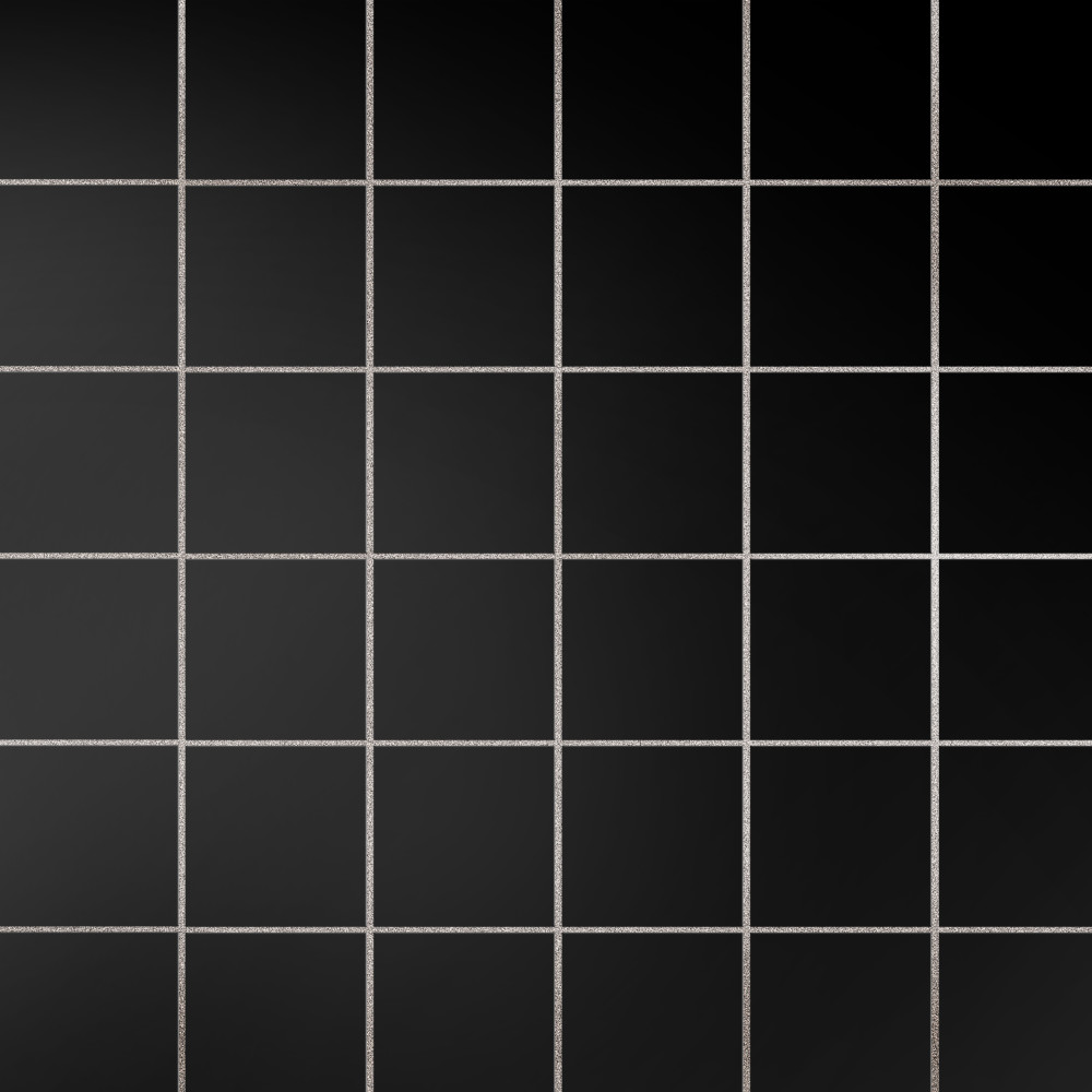 Monocolor Taco Nero 2-5/8 in. x 2-5/8 in. Ceramic Floor and Wall Tile