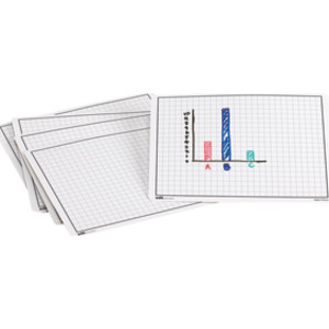 Write-On/Wipe-Off Graphing Mats, Set of 10