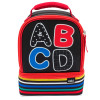 Grid Lock 2-compartment Reusable Insulated Lunch Bag, ABC slideshow image 2 Grid Lock 2-compartment Reusable Insulated Lunch Bag, ABC slideshow image 2