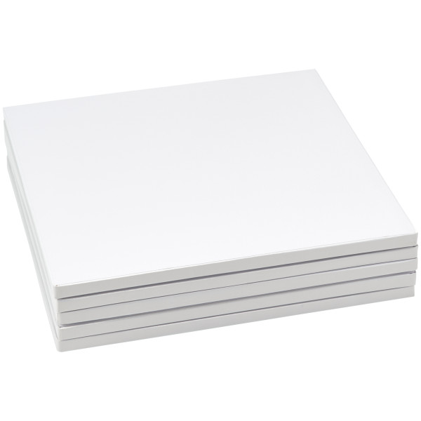12" Square White Foil Cake Board