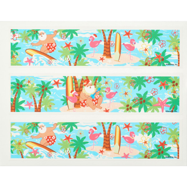 Surfin' Santa Edible Image® Designer Prints®