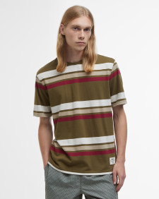 Golborne Striped T-Shirt Light Sage