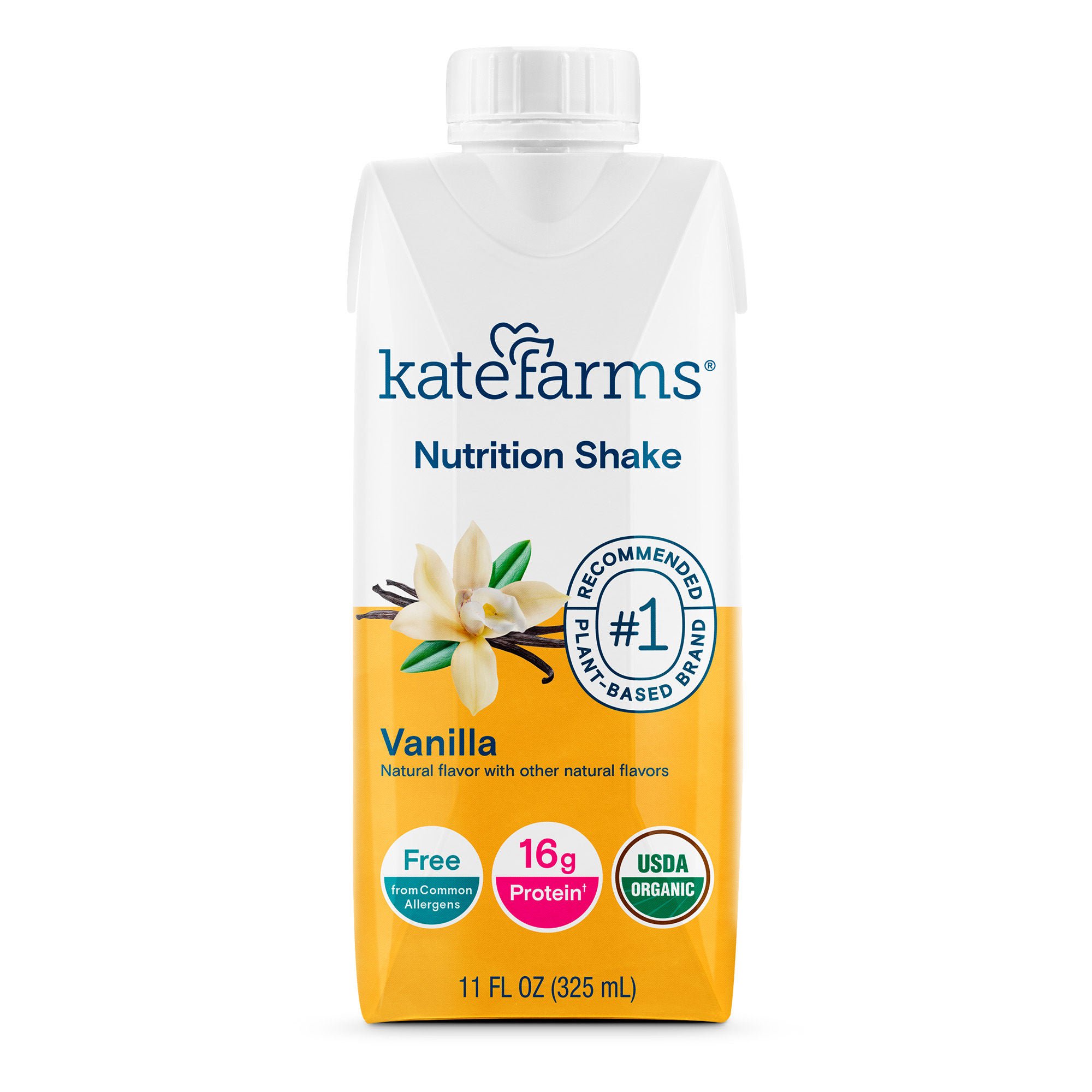 Kate Farms® Nutrition Shake, Vanilla, 11-ounce carton