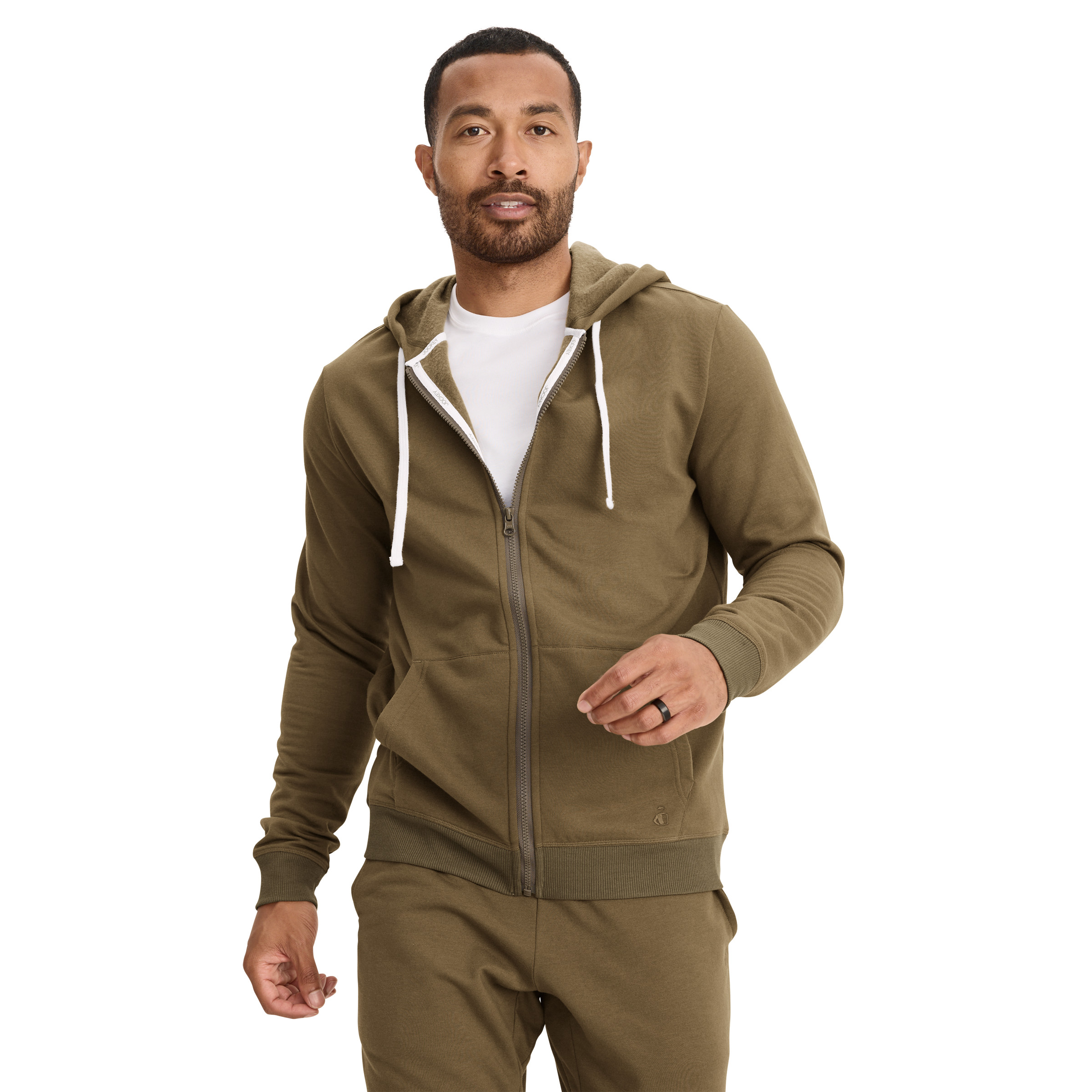 Jockey Men's Cotton Blend Fleece Full Zip Hoodie - Picture 14 of 32