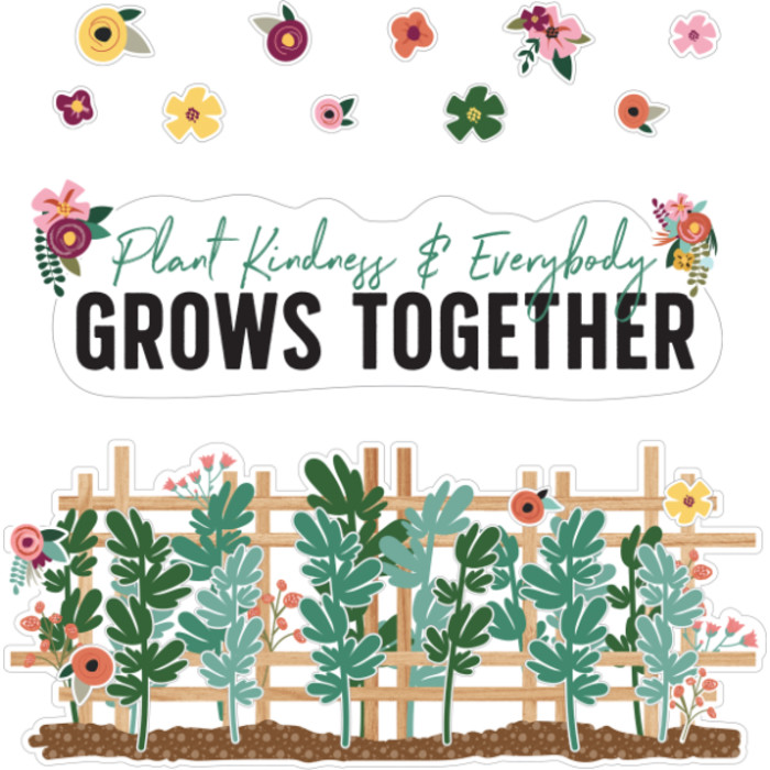 Grow Together Plant Kindness & Everybody Grows Together Bulletin Board Set