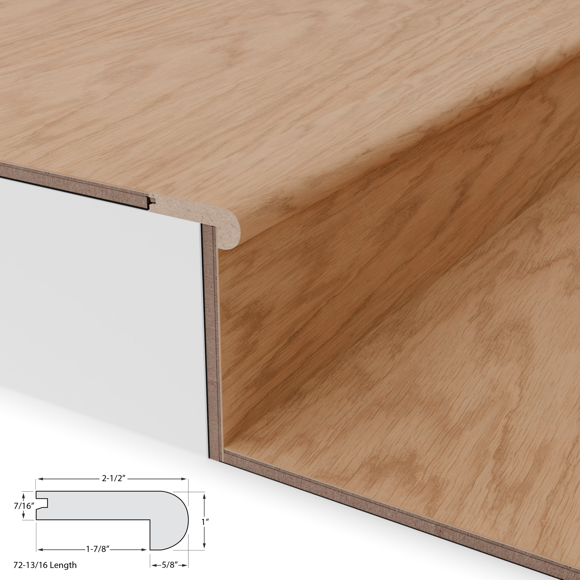 Surf Shop Stair Nosing Flush 12mm view 3