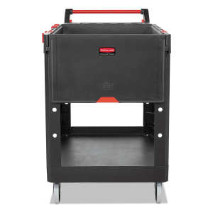 Rubbermaid Commercial, Heavy Duty Adaptable, Medium, Utility Cart, Black