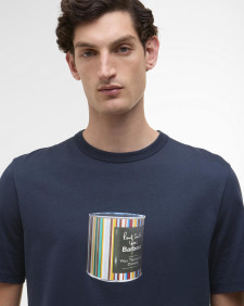 Paul Smith loves Barbour Wax Can Graphic T-Shirt Champion Blue