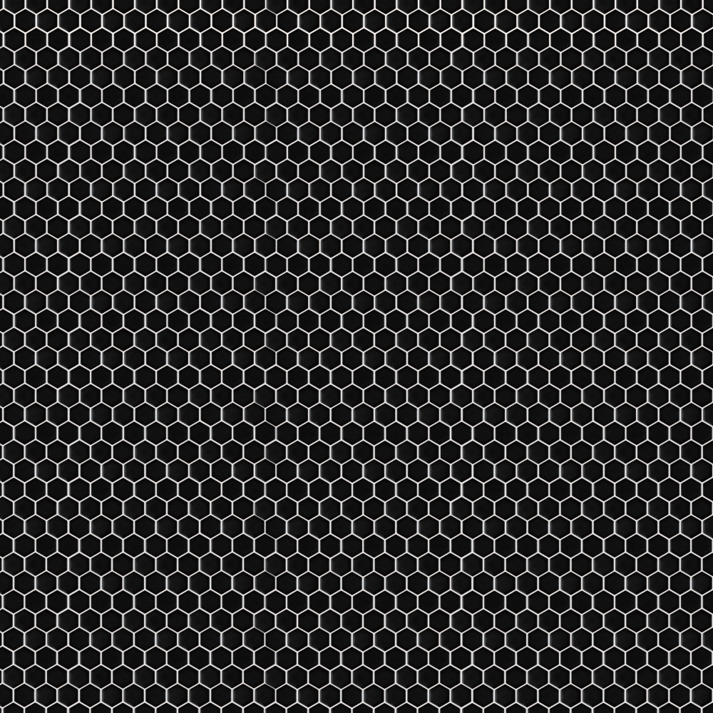 Colmena Hex Matte Carbon 11.5x11.63 Hexagon Porcelain Floor and Wall Digital Pattern