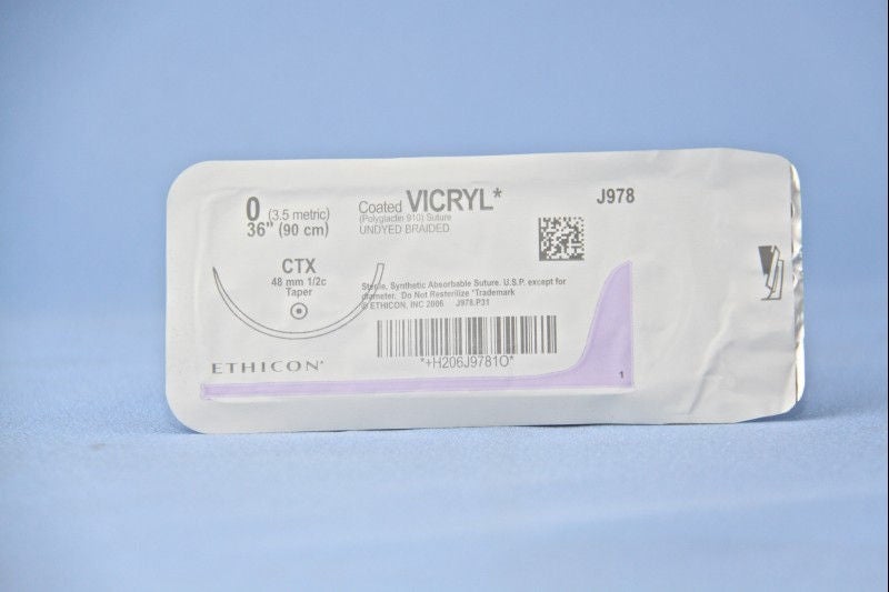 Coated Vicryl™ Suture with CTX Needle