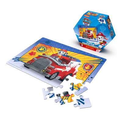 PAW Patrol, 48-Piece Jigsaw Puzzle Marshall in Fire Engine Vehicle Kids Puzzles Nickelodeon PAW Patrol Toys PAW Patrol Figures, for Kids Ages 4 and up
