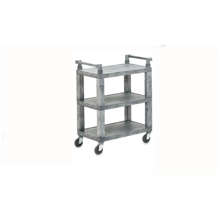Open Utility Cart with Plastic Uprights