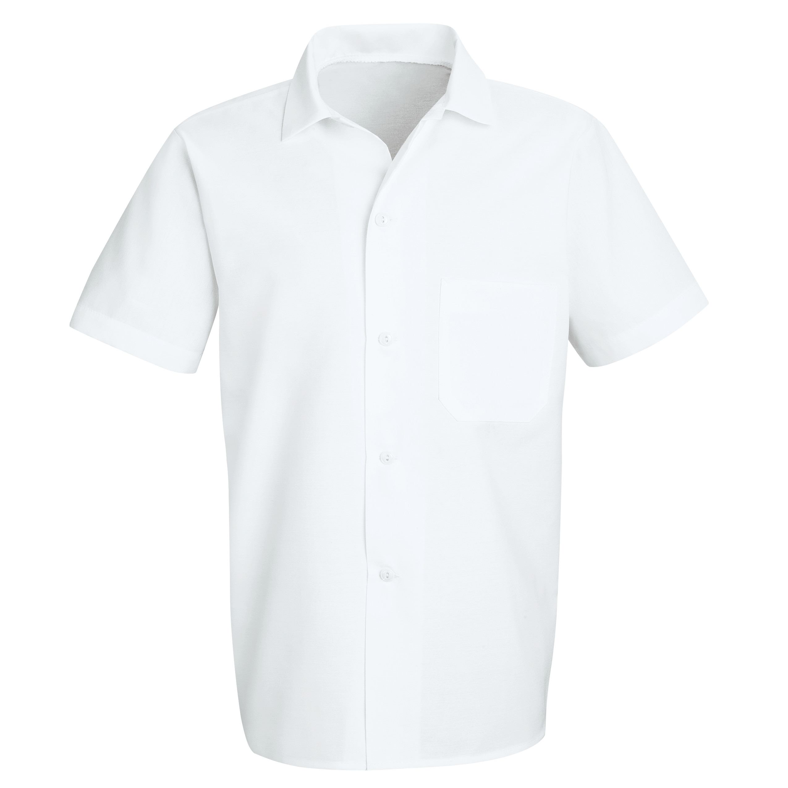 Button-Front Cook Shirt-Red Kap