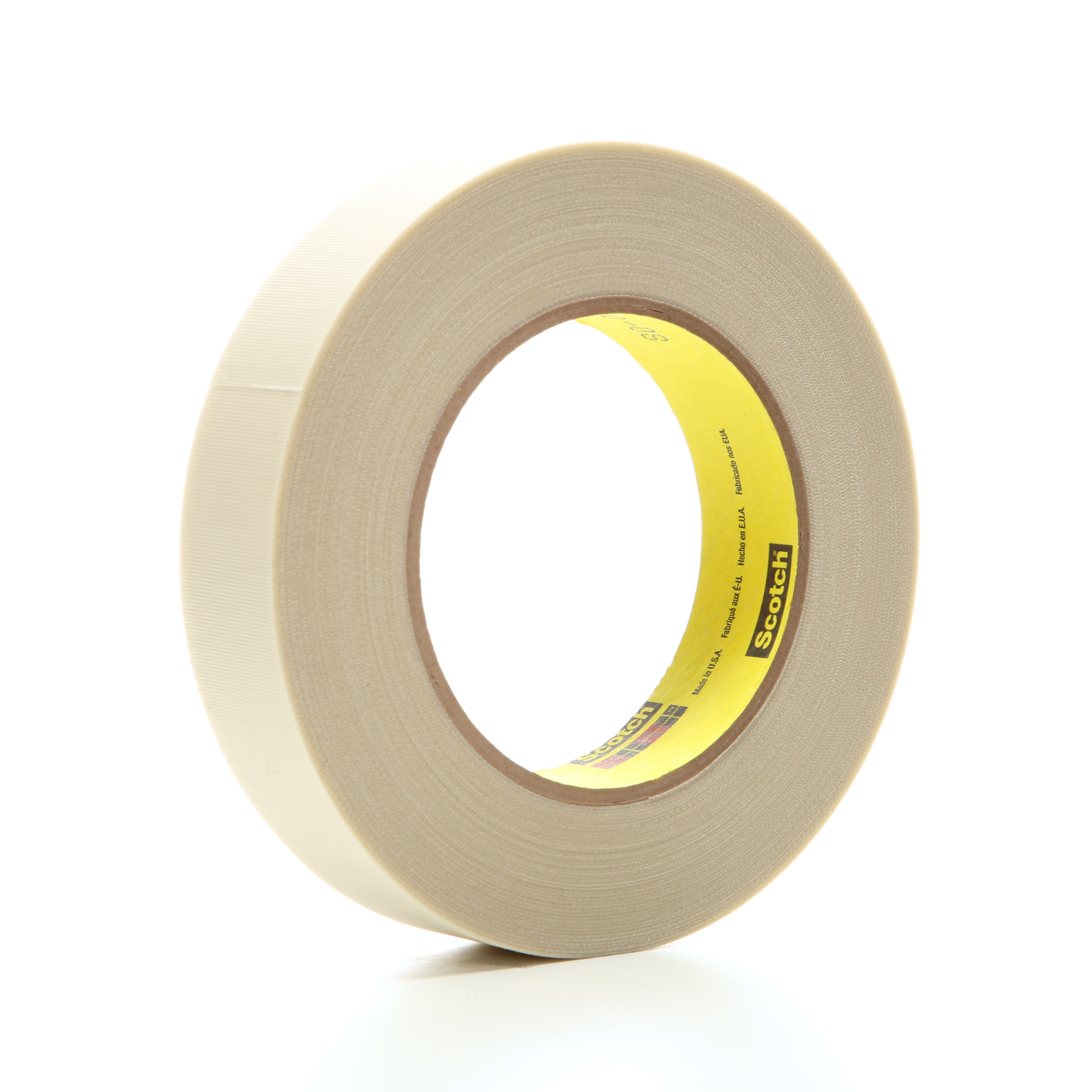3M™ Glass Cloth Tape 361, White, 1 in x 60 yd, 6.4 mil, 36 rolls per
case