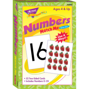 Numbers 0-25 Match Me® Cards
