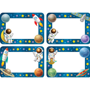 Outer Space Crew Name Tags/Labels-Multi-Pack