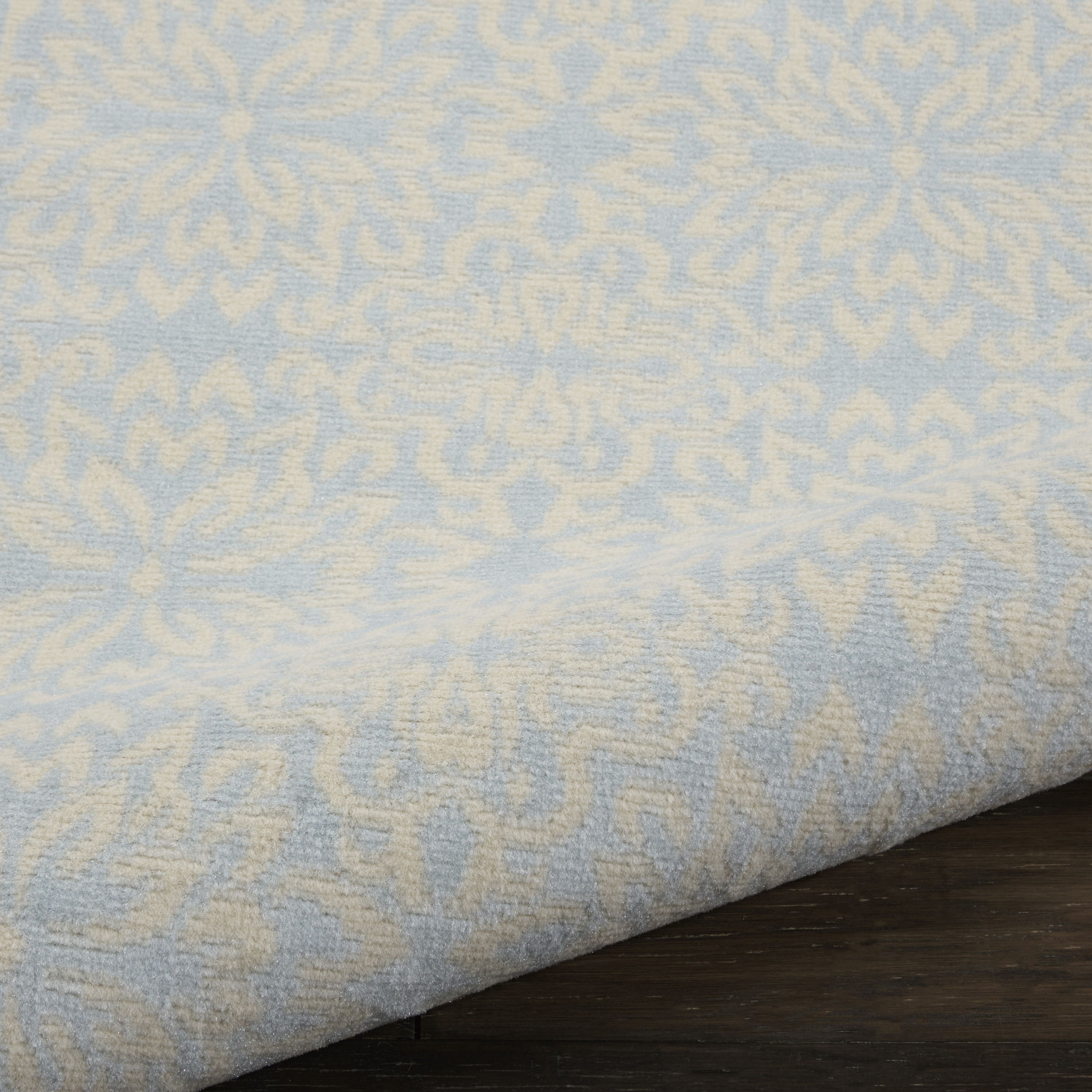 Nourison Jubilant 2' x 4' Ivory Light Blue Farmhouse Indoor Rug