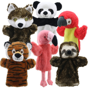 Animal Puppet Buddies: Around the World, Set of 6