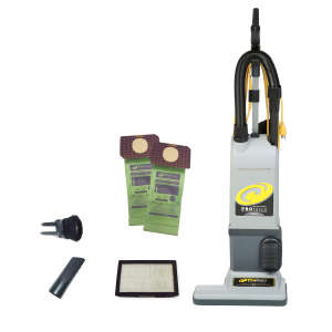 ProTeam, ProForce 1500XP with On-Board Tools, 15", Upright - Dual Motor Vacuum