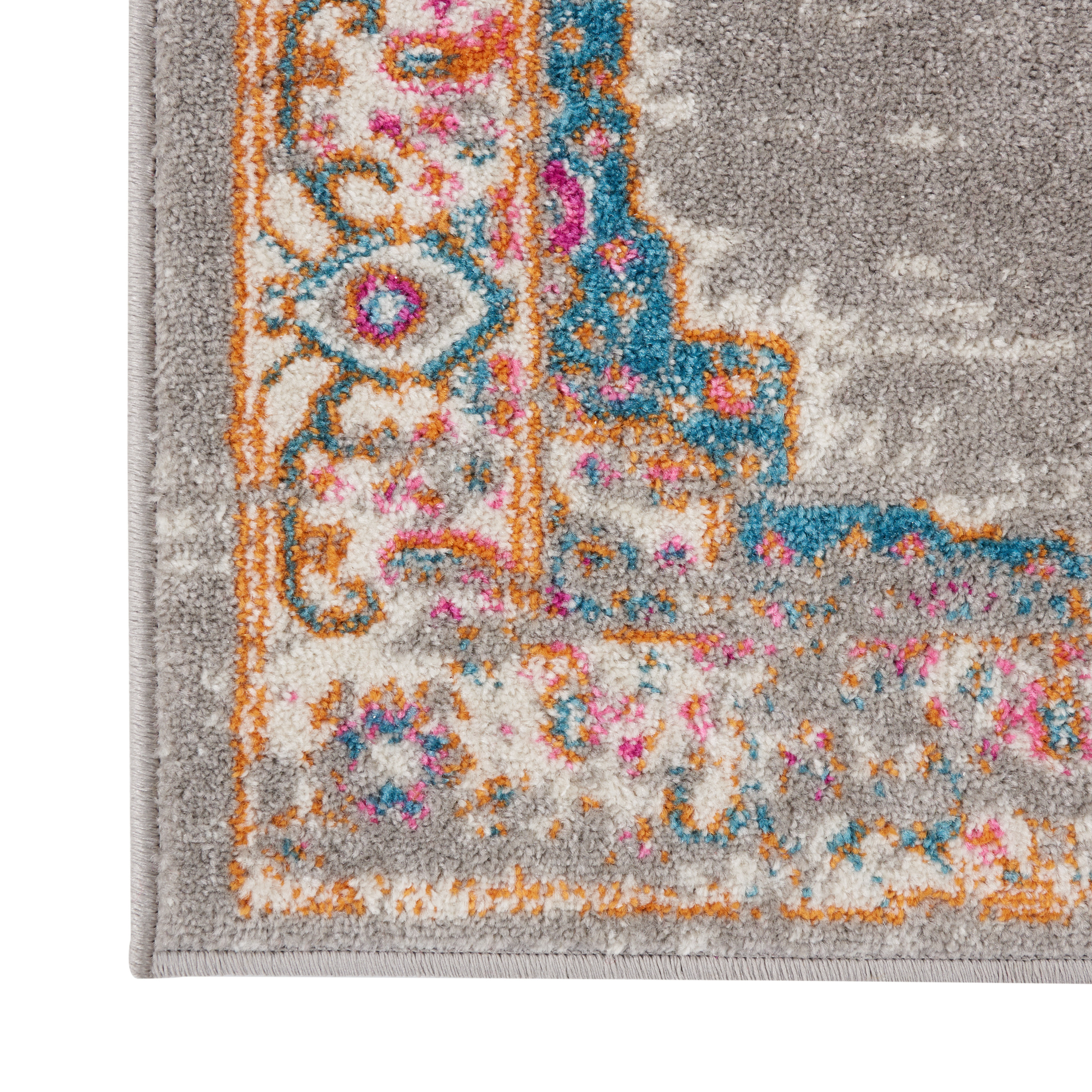 Nourison Passion 1'10" x 6' Grey Bohemian Indoor Rug