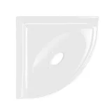 Retrofit Bath Accessoires Polished Bright White Flatback 5″ Corner Soap Dish