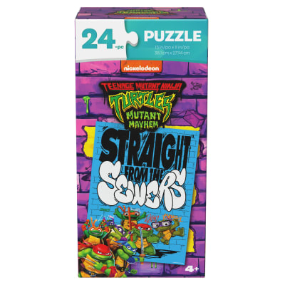 Teenage Mutant Ninja Turtles, 24-Piece Jigsaw Puzzle Ninja Turtles Toys for Toy Box TMNT Kids Puzzles Cool Stuff Boy Toys, for Kids Ages 4 and up