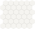 Studio White 2″ Hexagon Mosaic Matte