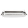 Full-size 2 ½-inch-deep Super Pan 3® stainless steel perforated steam table pan
