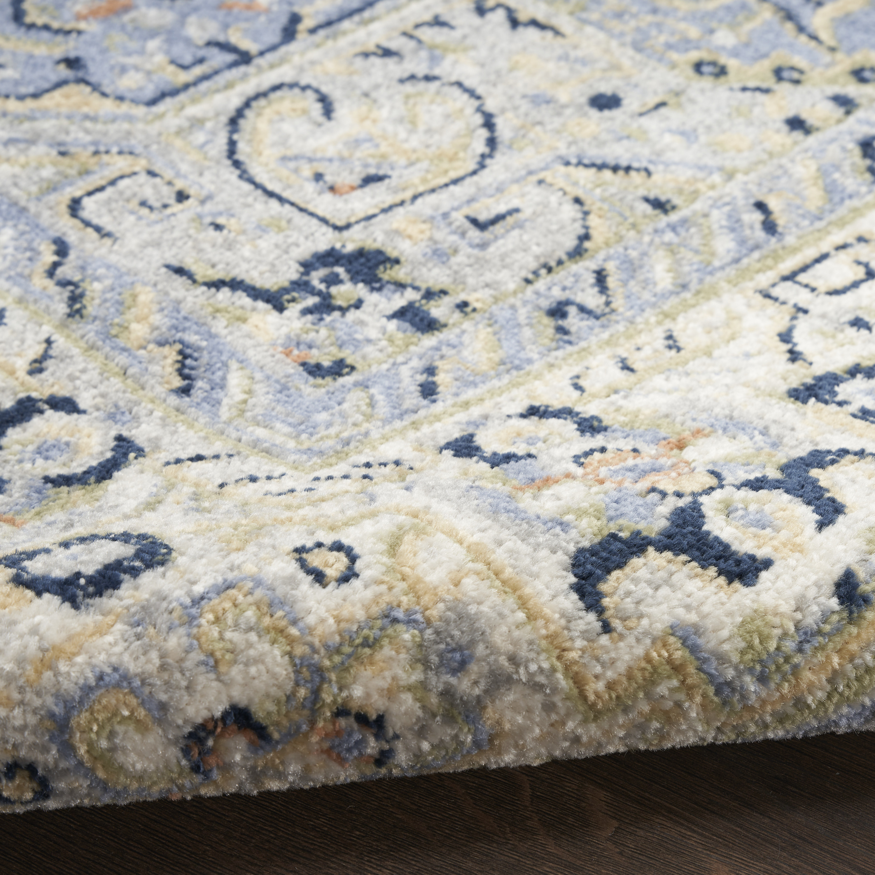 Nourison Nourison Essentials Persian 2'2" x 10' Blue Vintage Rug