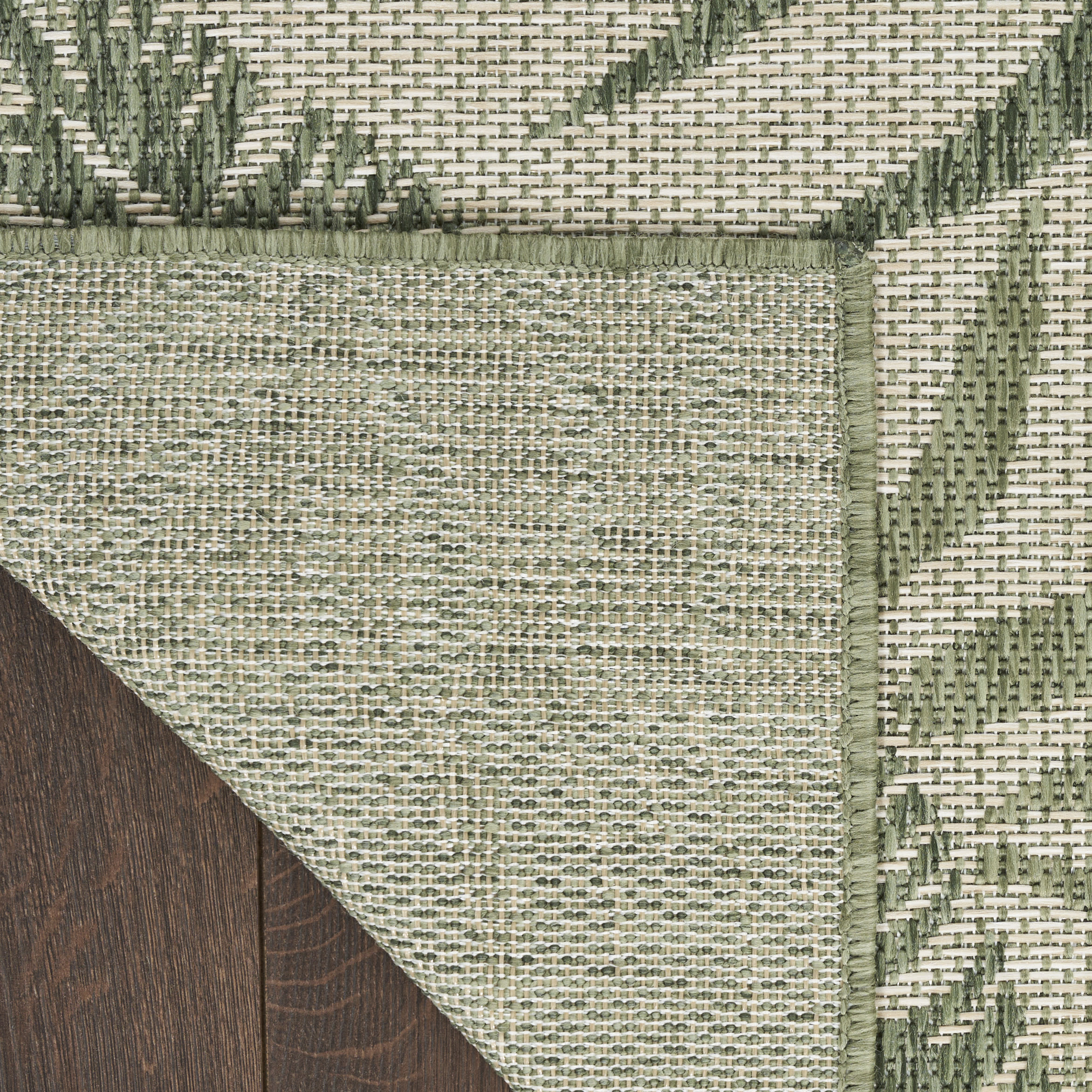Nourison Garden Oasis 10' x 14' Ivory Green Outdoor Rug