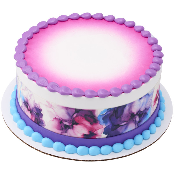 Abstract Flowers PhotoCake® Edible Image® Strips