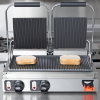 Double 208- to 240-volt Cayenne® sandwich press with panini-style, cast-iron plates