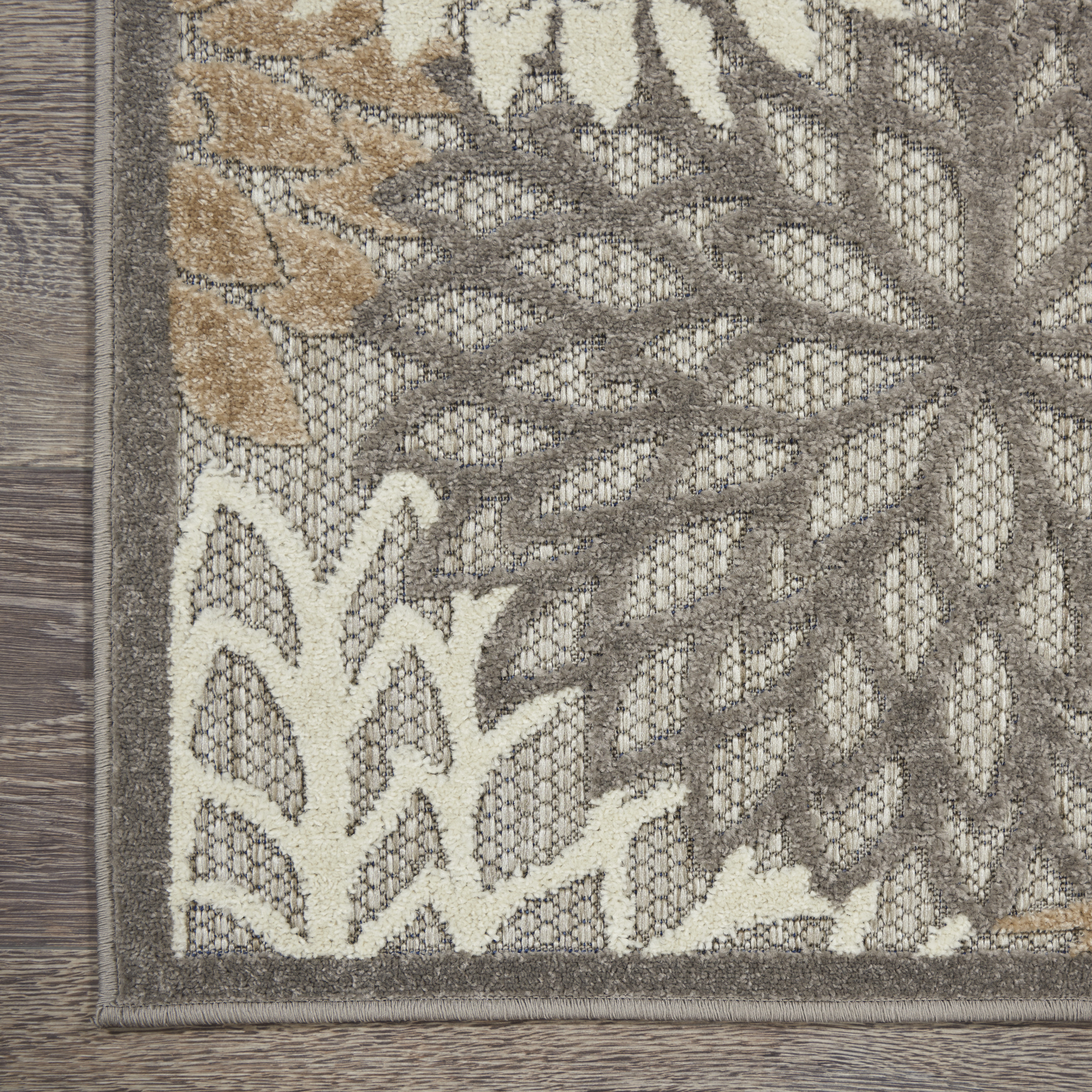 Nourison Aloha 6' x 9' Natural Tropical Rug
