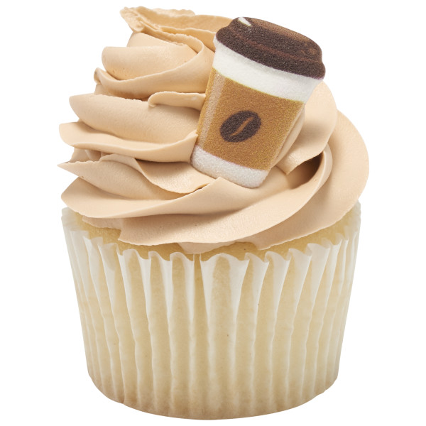 Mocha Coffee Icon - Red 3 Free Dec-Ons® Decorations