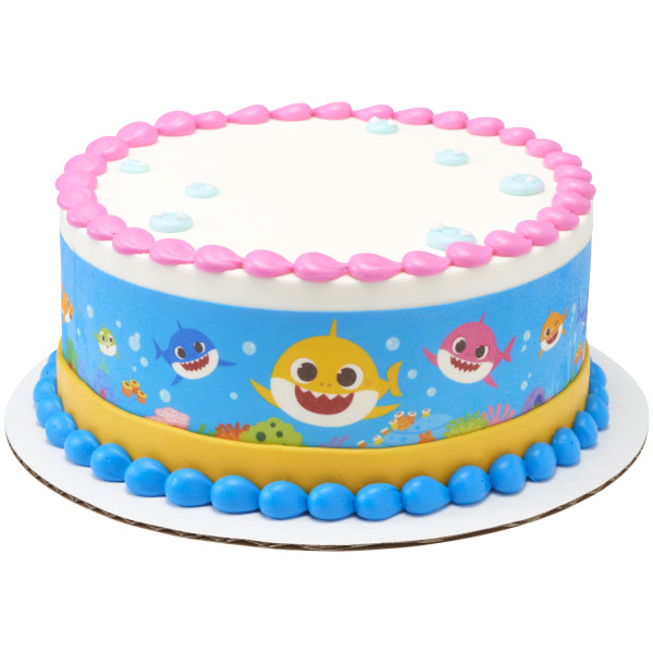 Baby Shark Fin-Tastic Family! PhotoCake® Edible Image® Strips