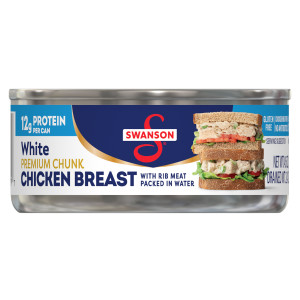 Swanson® White Premium Chunk Canned Chicken Breast in Water, 4.5 OZ Can (Case of 24)