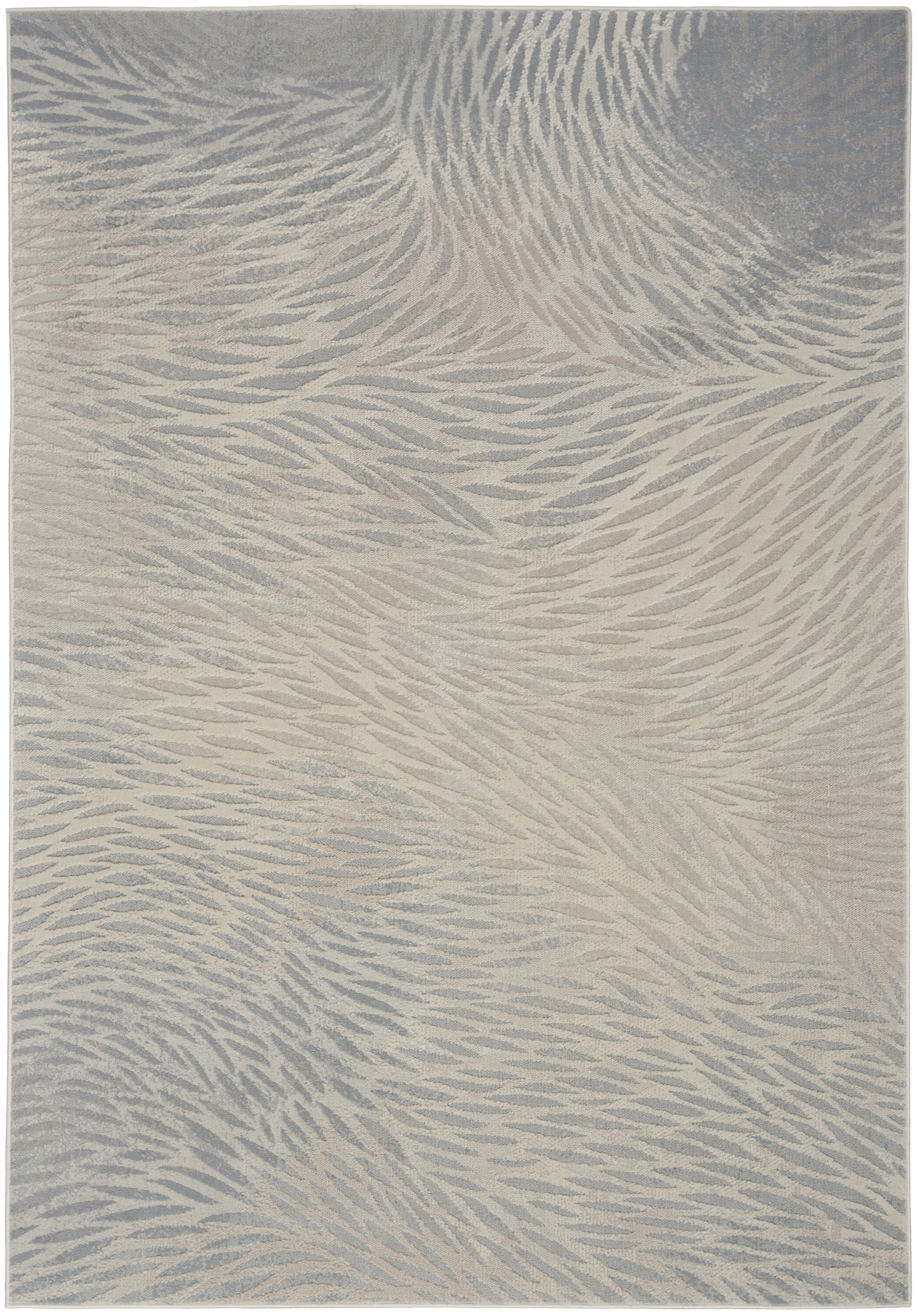 Nourison Lillian 5'3" x 7'3" Ivory Grey Modern Indoor Rug