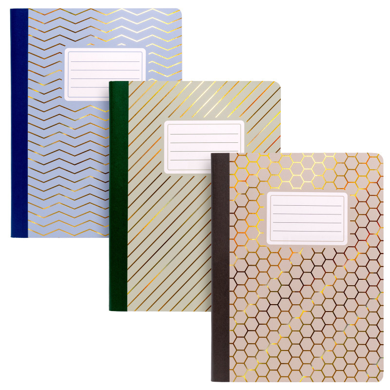 Haze B5 Composition Book, 7" x 10", Pack of 3