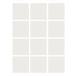 Flipside Products Dry Erase Stickables with Dry Erase Marker, White, 4" x 4", 12 Per Pack, 4 Packs FLP93344