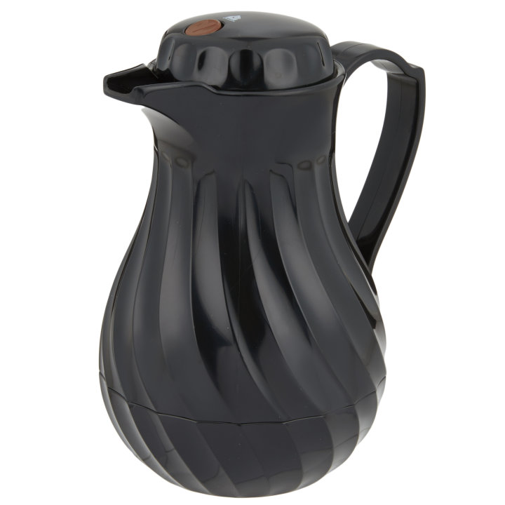 20-ounce Tilt & Pour® Swirlserve® hot-n-cold insulated beverage server in black
