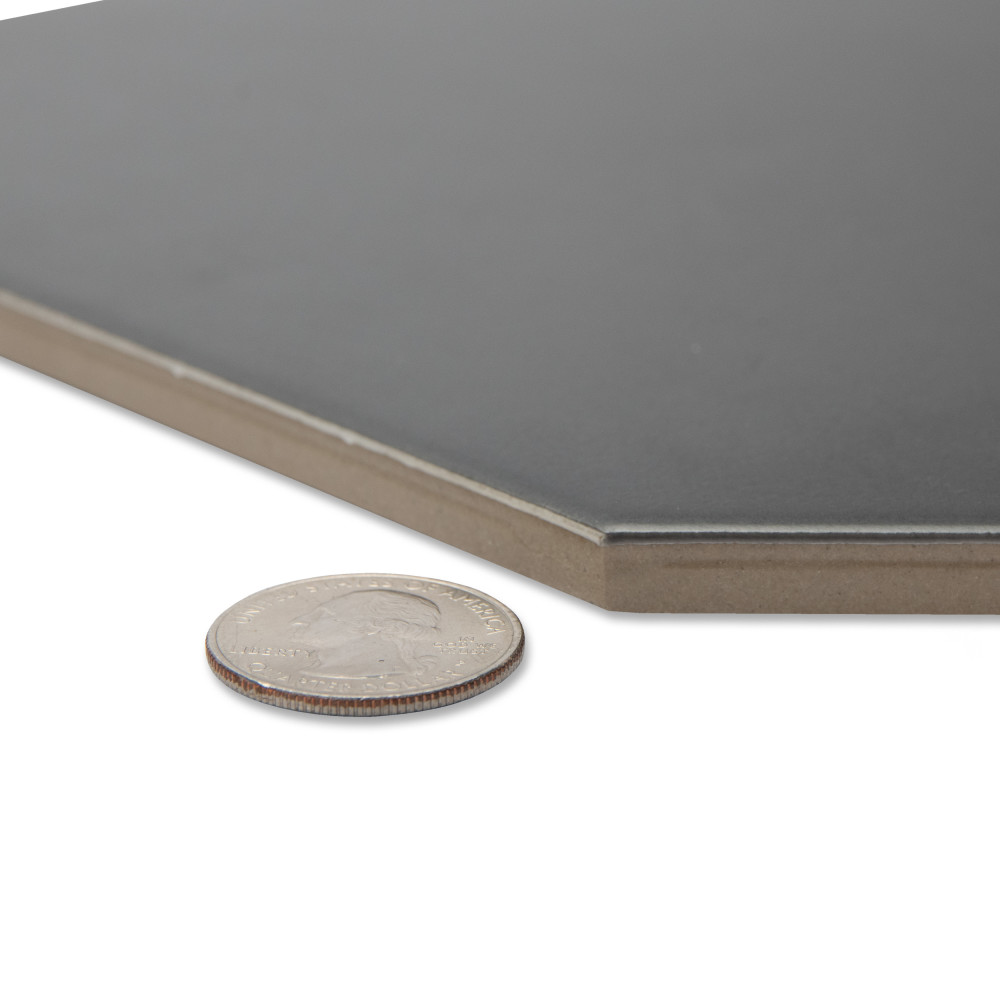 Vaudeville Octagon Antracita with Taco Nacar 7-7/8 in. x 7-7/8 in. Porcelain Floor and Wall Tile