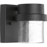 LED Outdoor Wall Lantern 3000K9WSeeded Glass120V Black