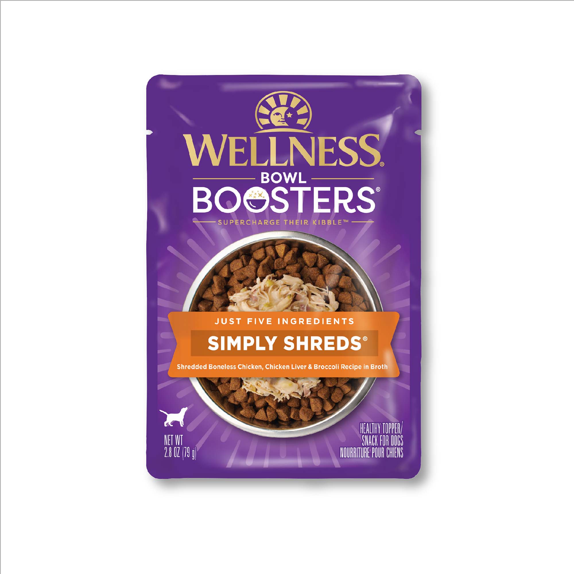 Wellness Bowl Boosters Simply Shreds Chicken Liver & Broccoli