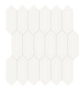 Studio White 2×5 Picket Mosaic Matte